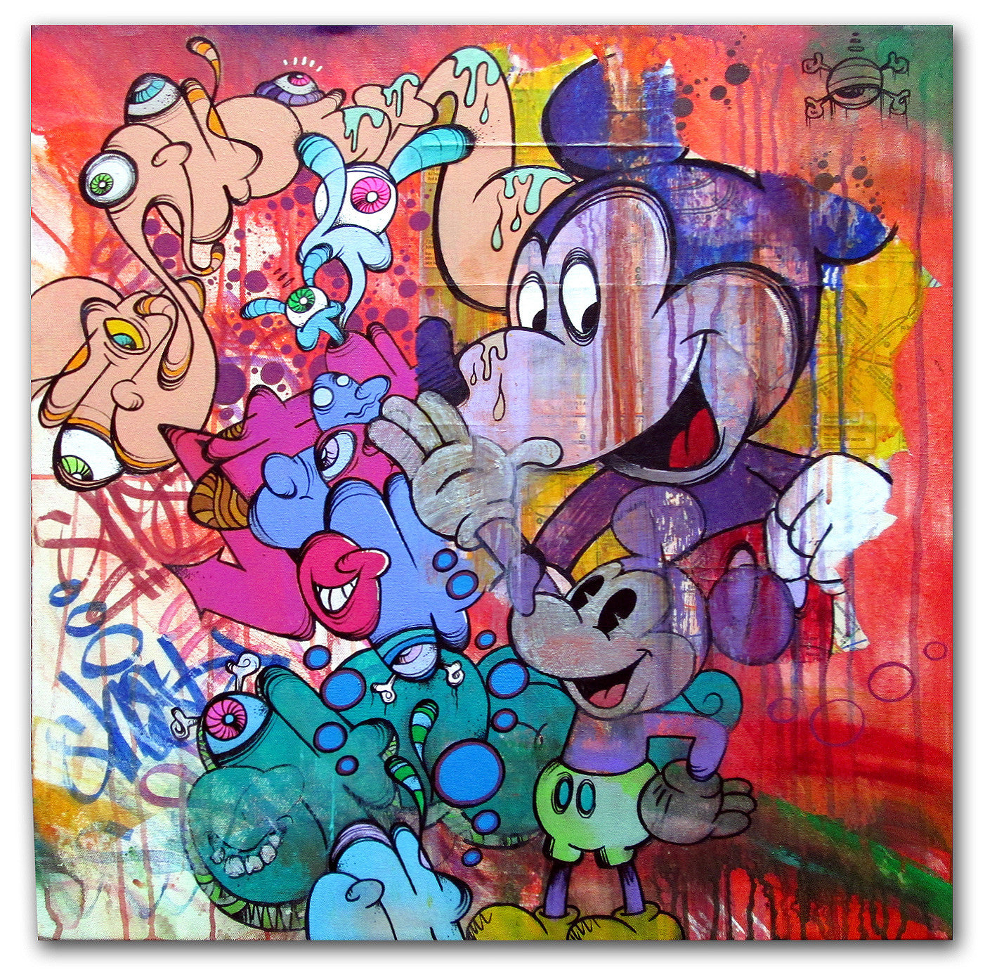 GHOST-  Multi Mickey #2 Canvas