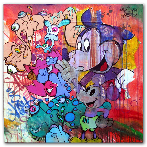 GHOST-  Multi Mickey #2 Canvas