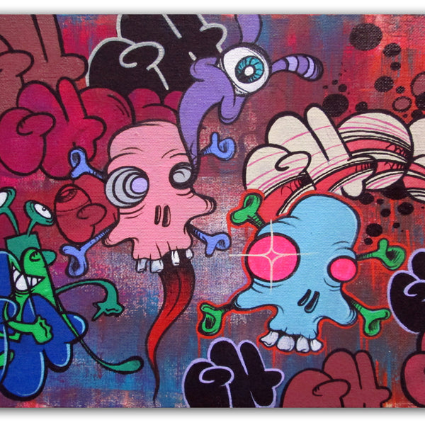 GHOST-  (Untitled) Canvas Board #9