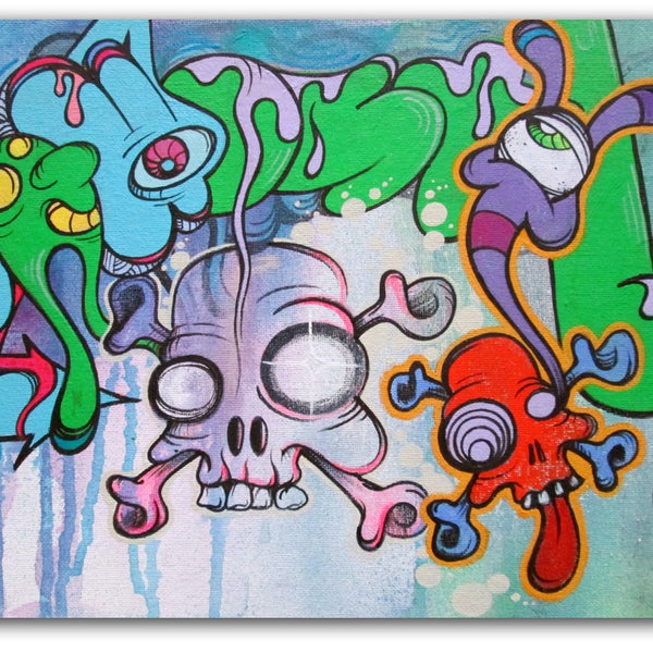 GHOST-  (Untitled) Canvas Board #8