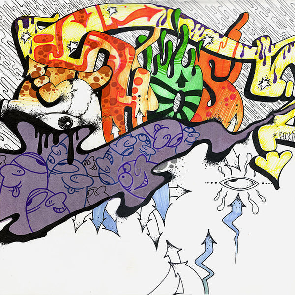 GHOST  "Untitled #1" Black book Drawing