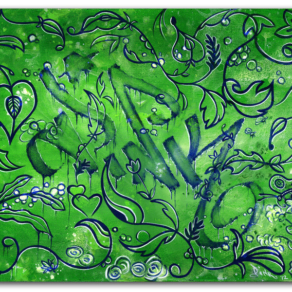 LADY PINK -  Green Pink Tag
