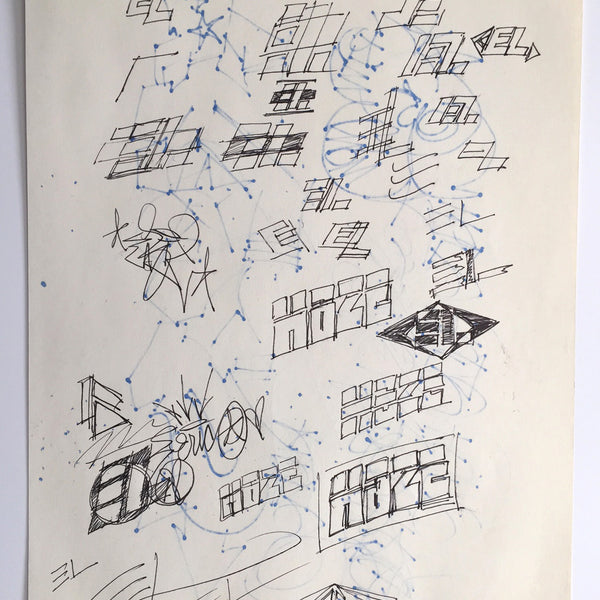 HAZE  "KOLD 1983"  Black Book Drawing