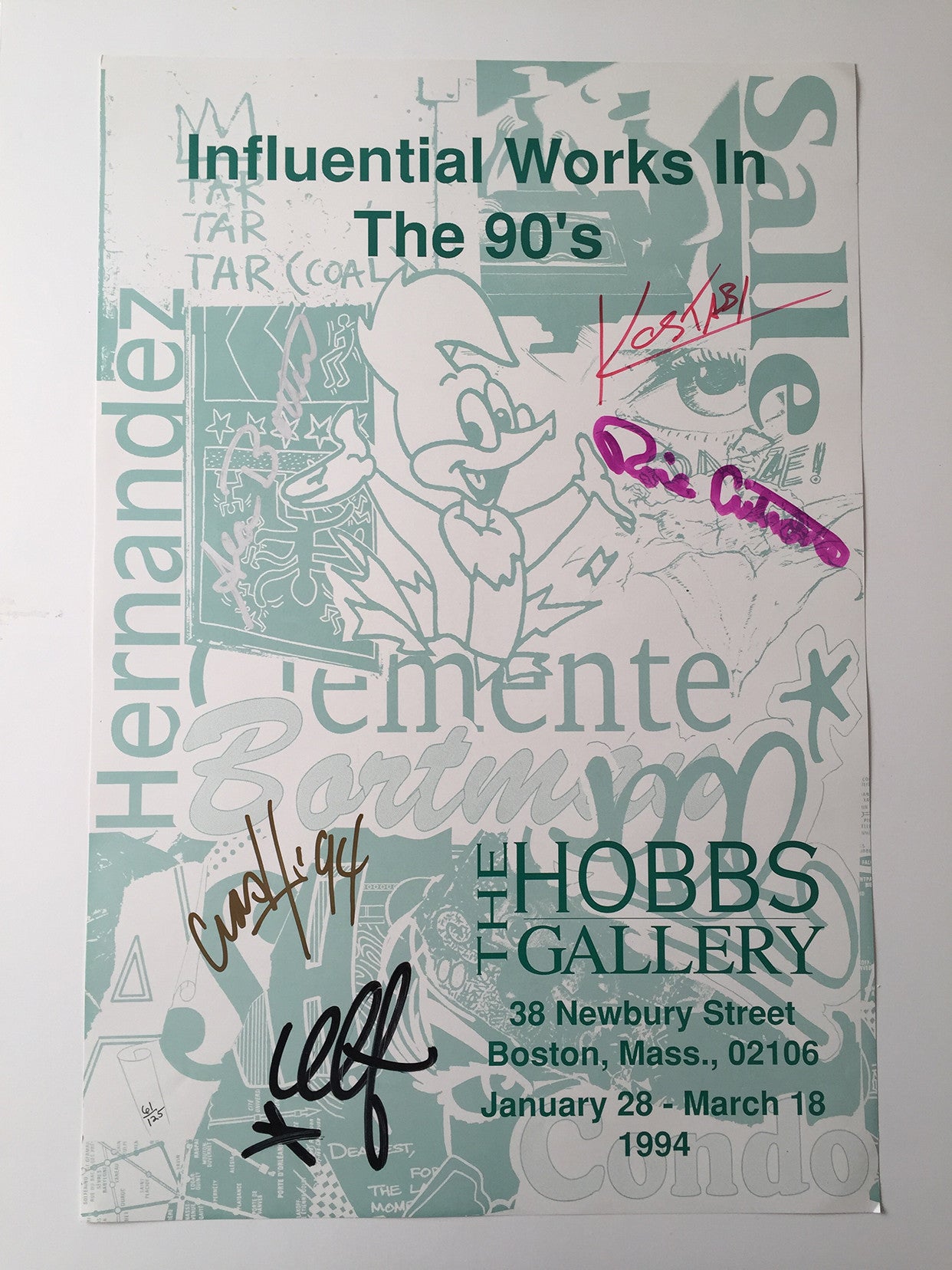Hobbs Gallery Boston - Signed Show Poster, LEE, CRASH, more