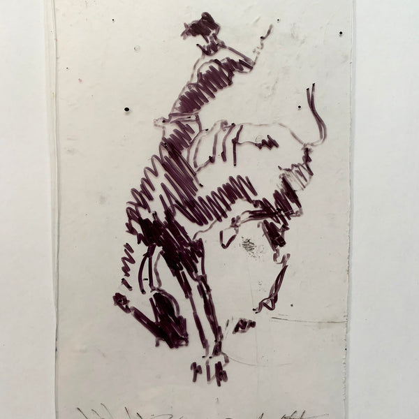 Richard Hambleton -"Rodeo on Plexi"