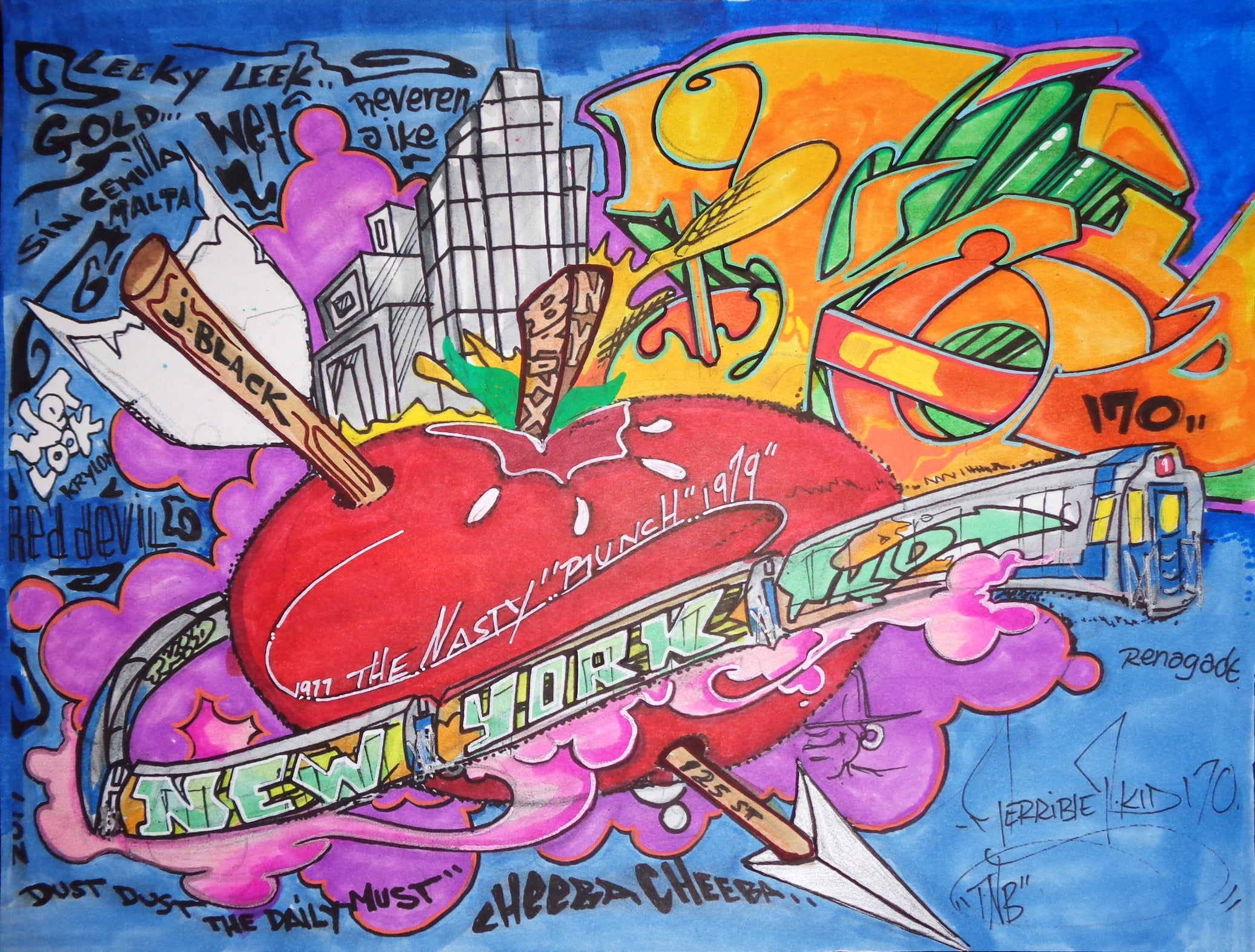 T-KID 170  - "The Big Apple"  Drawing