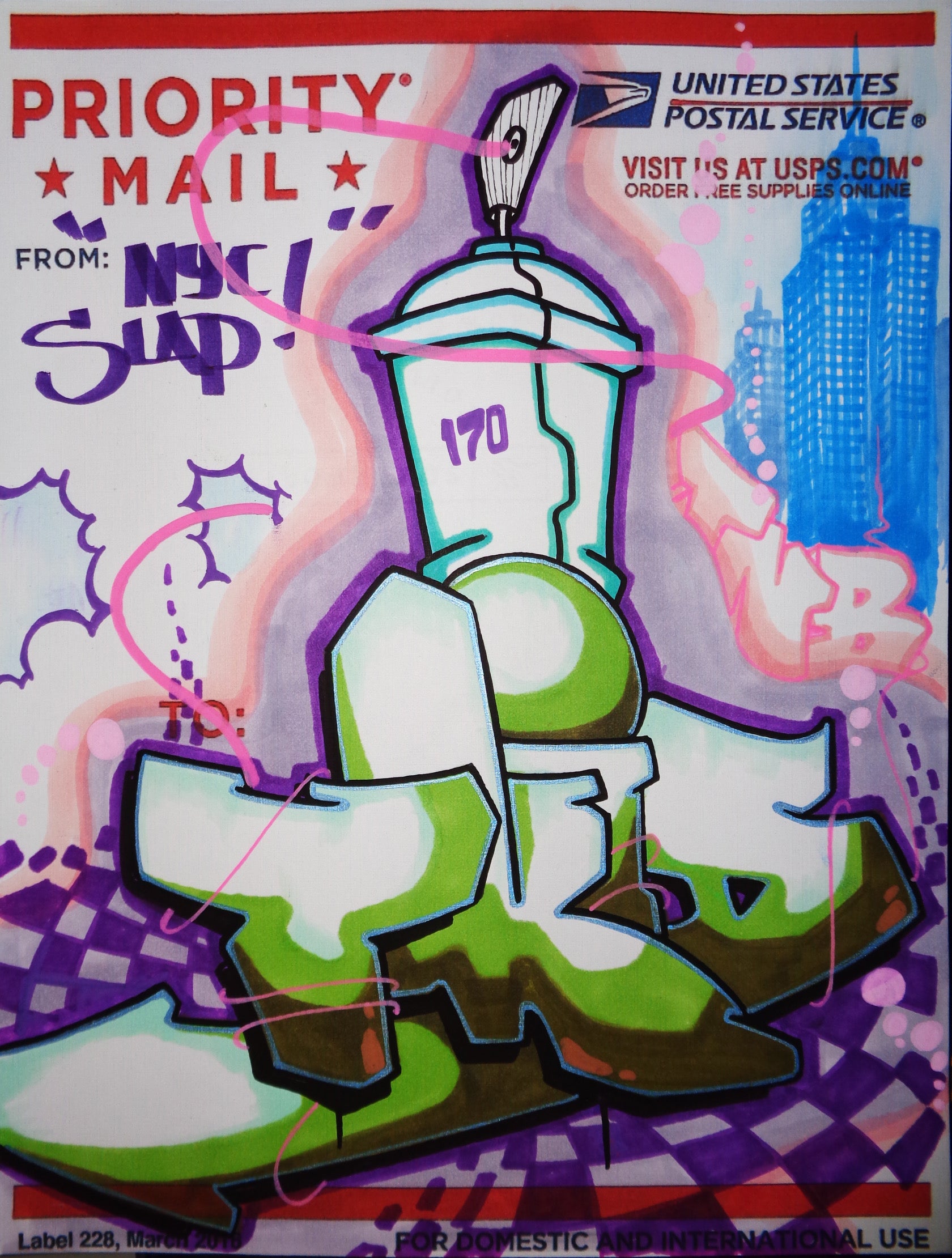 T-KID 170  - "Sup"  Priority Mail