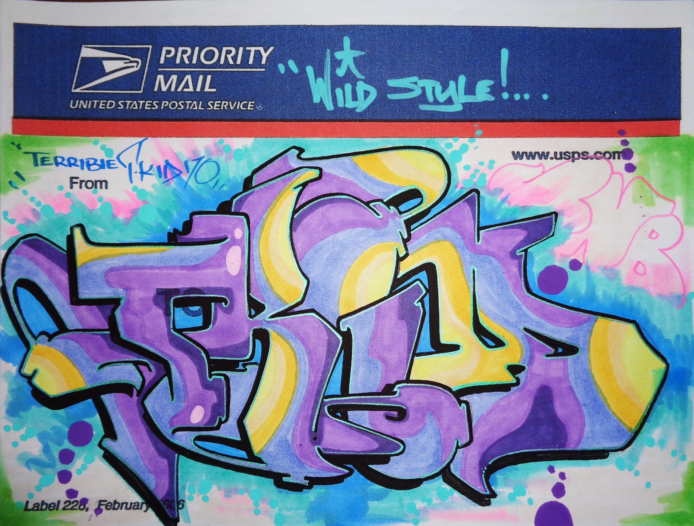 T-KID 170  - "Wild Style"  Priority Mail