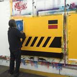 GRAFFITI ARTIST SEEN  -  "MTA Service Train"  Aerosol on  Canvas-