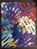 GRAFFITI ARTIST SEEN  -  "Multi Tags (3) - Stretched"  Aerosol on  Linen