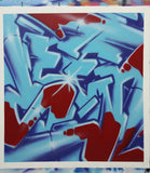 GRAFFITI ARTIST SEEN  -  "Super Wildstyle"  Aerosol on  Canvas