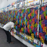 GRAFFITI ARTIST SEEN  -  "Multi Tags #17"  Aerosol on  Canvas