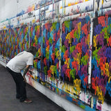 GRAFFITI ARTIST SEEN  -  "Multi Tags"  Aerosol on  Canvas