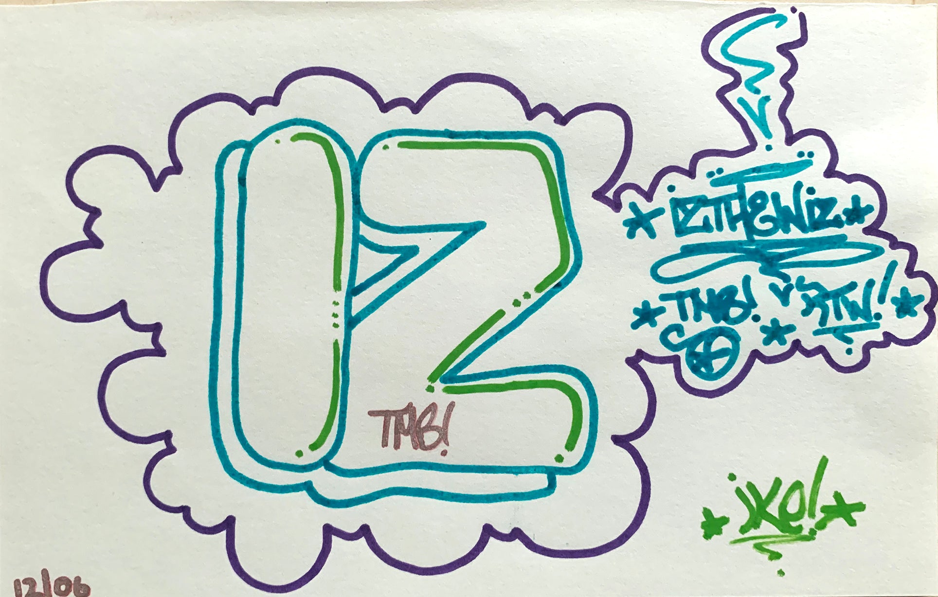 IZ THE WIZ - "IZ" Drawing 2006