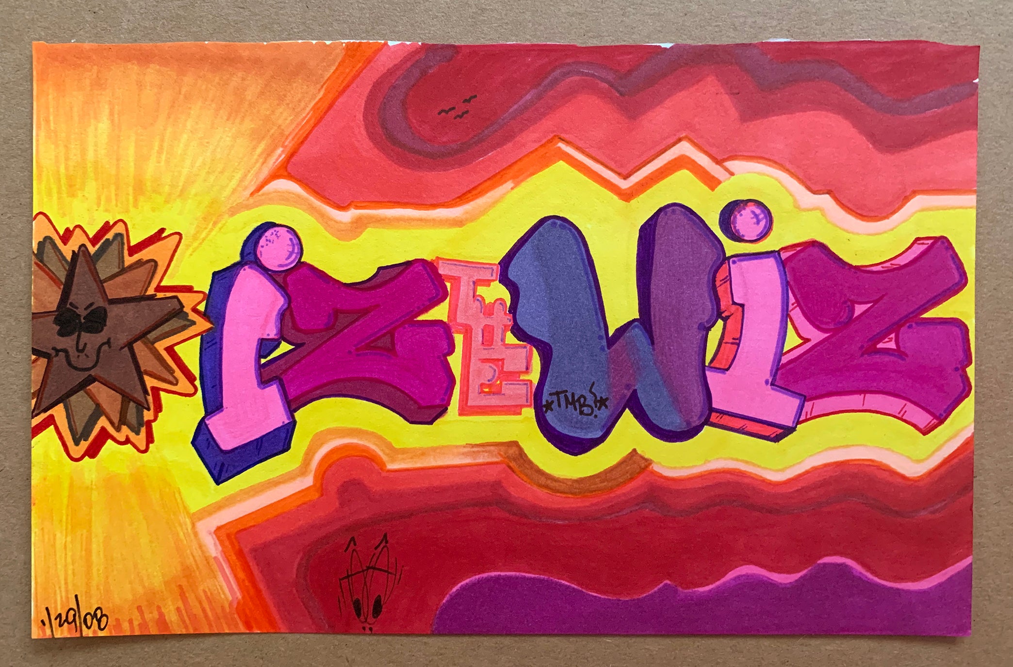 SAR Sketch 21x28cm for IZ THE WIZ COPE/QUIK/TAKI/SEEN/ZEPHYR/FUTURA/LADYPINK /CES SAR Sketch 21x28cm for IZ THE WIZ COPE/QUIK/TAKI/SEEN/ZEPHYR/FUTURA/LADYPINK /CES