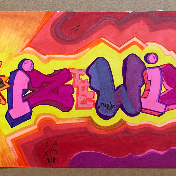IZ THE WIZ - "IZ THE WIZ" Drawing