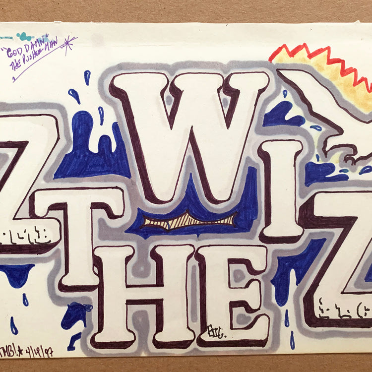 IZ THE WIZ - "IZ THE WIZ" Drawing 1997