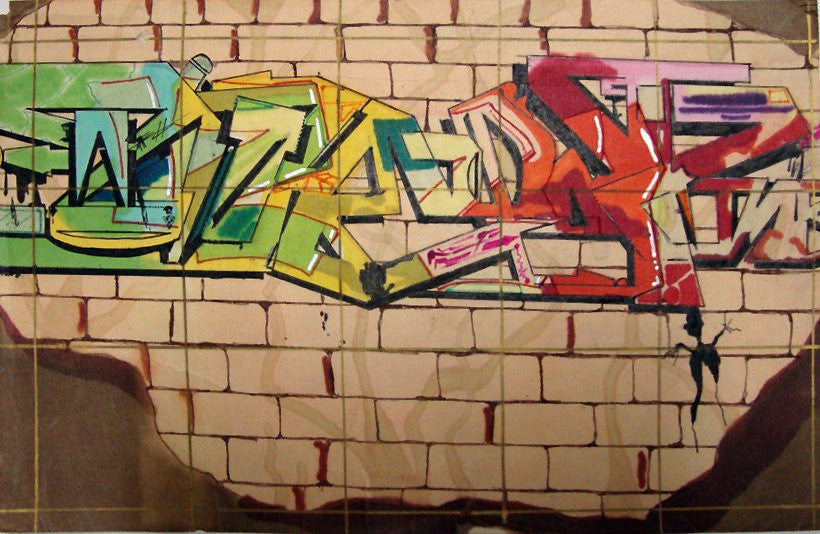 IZ THE WIZ - "Wild Style"  Black Book Drawing