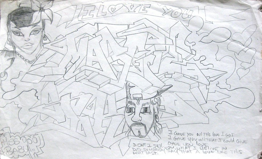 T-KID 170  - "I love You"  Drawing