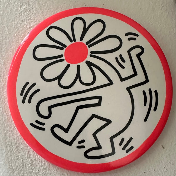 Keith Haring Pop Shop Button- Signed