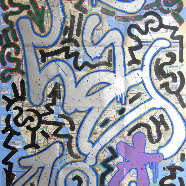 LA II - "LAROC Untitled 1"  NYC Transit Map