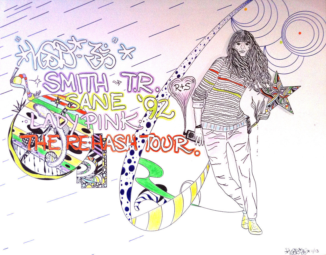 LSD OM- "The Re-Hash Tour"  Drawing