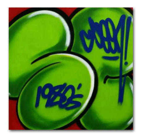 GRAFFITI ARTIST SEEN  -  "Signature Bubble"  Aerosol on  Canvas