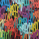 GRAFFITI ARTIST SEEN  - "Multi Tags #5"  Aerosol on  Canvas 30"x30"