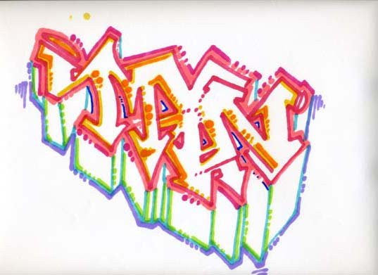 MIN ONE -"Untitled #4" BlackBook Drawing