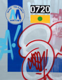 GRAFFITI ARTIST SEEN  -  "Bubble S MTA"  Aerosol on  Canvas