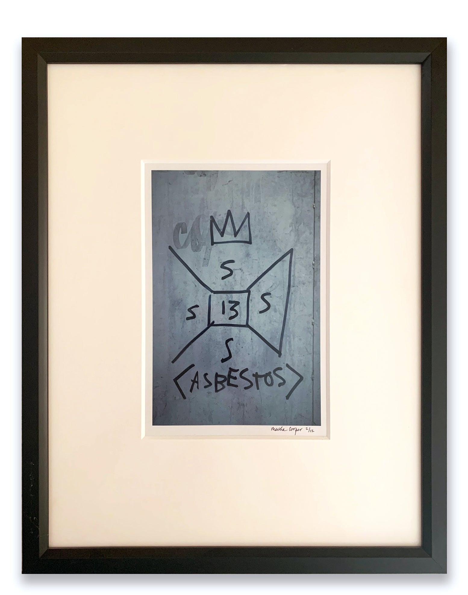 Martha Cooper- "Basquiat - Asbestos" Photo