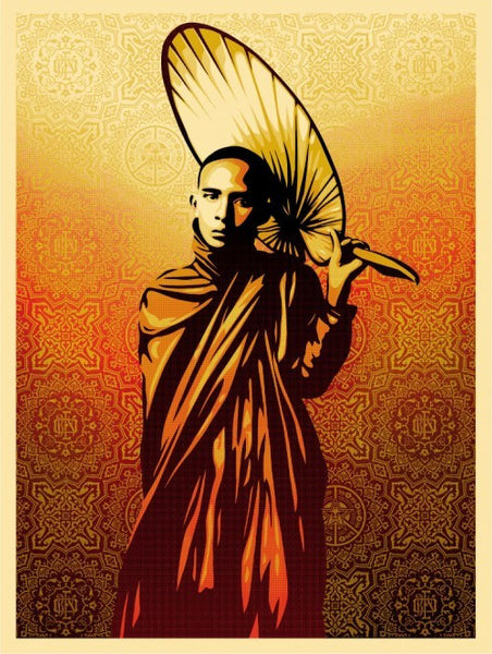 SHEPARD FAIREY - "Burmese Monk"