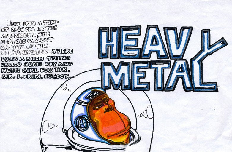 NOC 167 - "Heavy Metal" Black Book Drawing