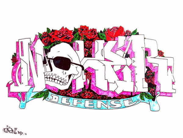 NOXER - "Defense 2" Black Book Drawing