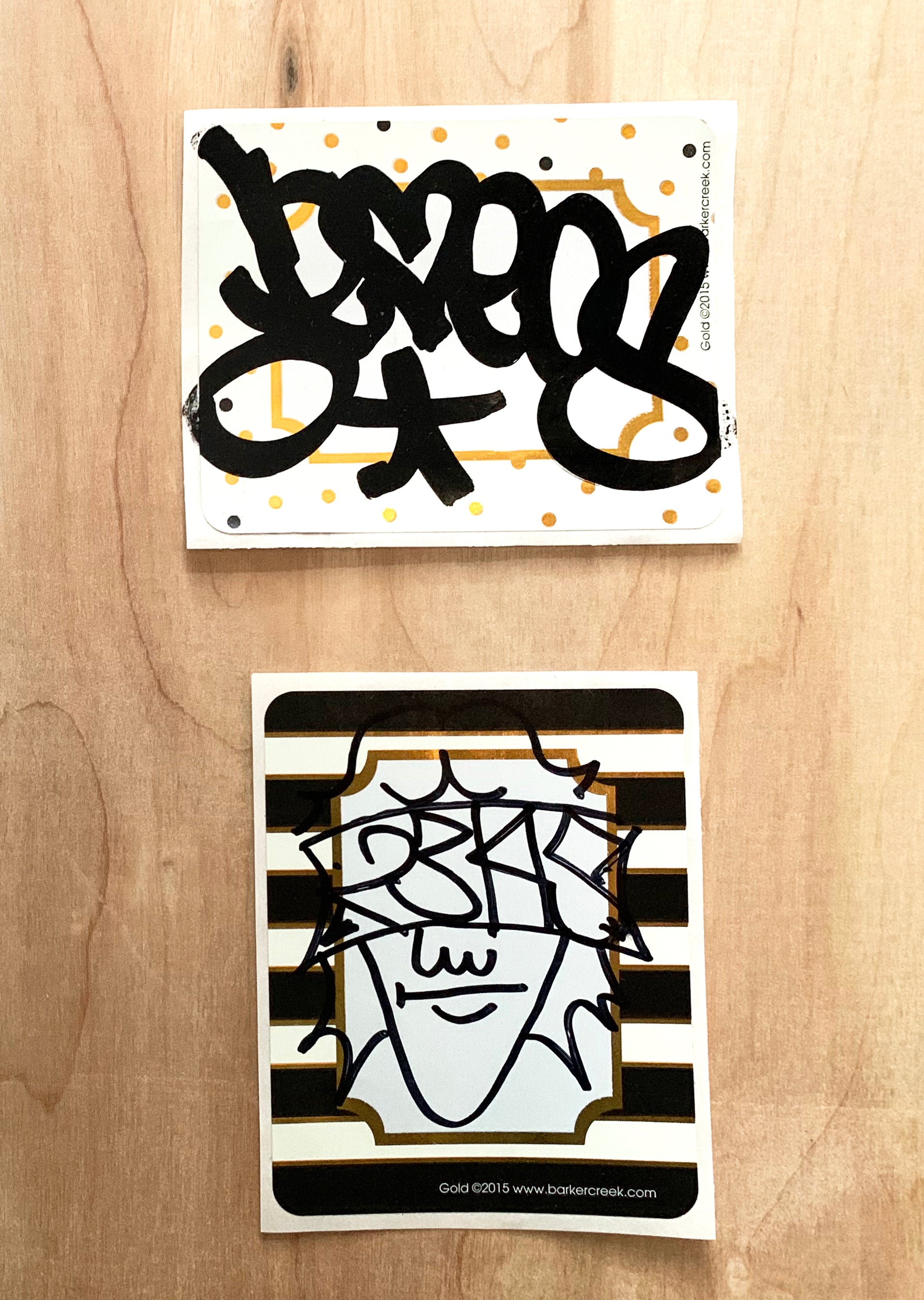 OS GEMEOS  - Drawings on stickers