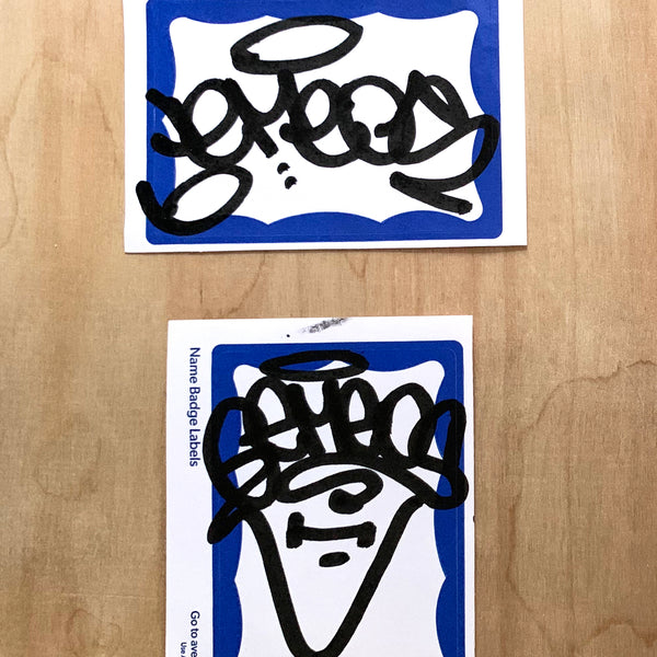 OS GEMEOS  - Drawings on stickers