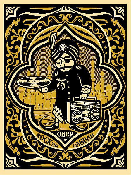 SHEPARD FAIREY - "Rock The Casbah" GOLD