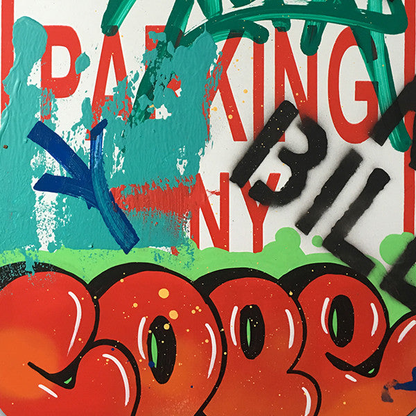 COPE 2 - "Orange Classic Bubble" No Parking Sign