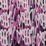 GRAFFITI ARTIST SEEN  - "Pink Multi Tags"  Aerosol on  Canvas 30"x30"