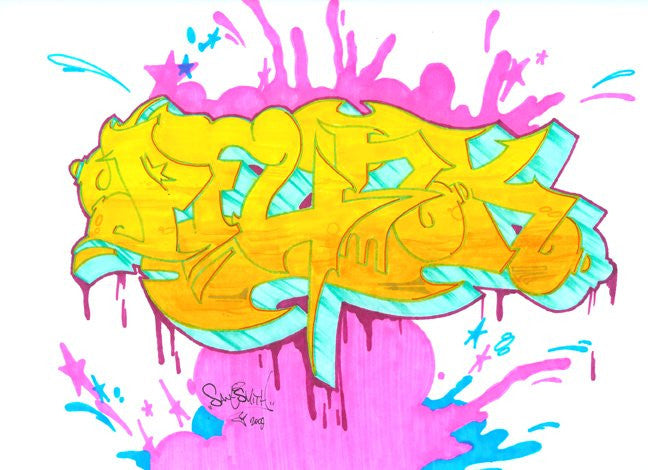 SMITH - "Pfunk" Black Book Drawing