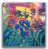 LADY PINK  "Train Bomber One" Painting