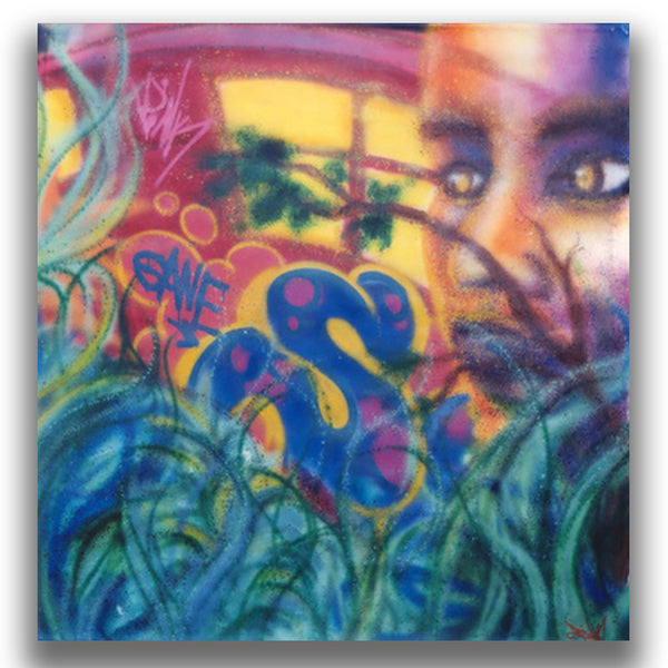 LADY PINK  "Train Bomber One" Painting