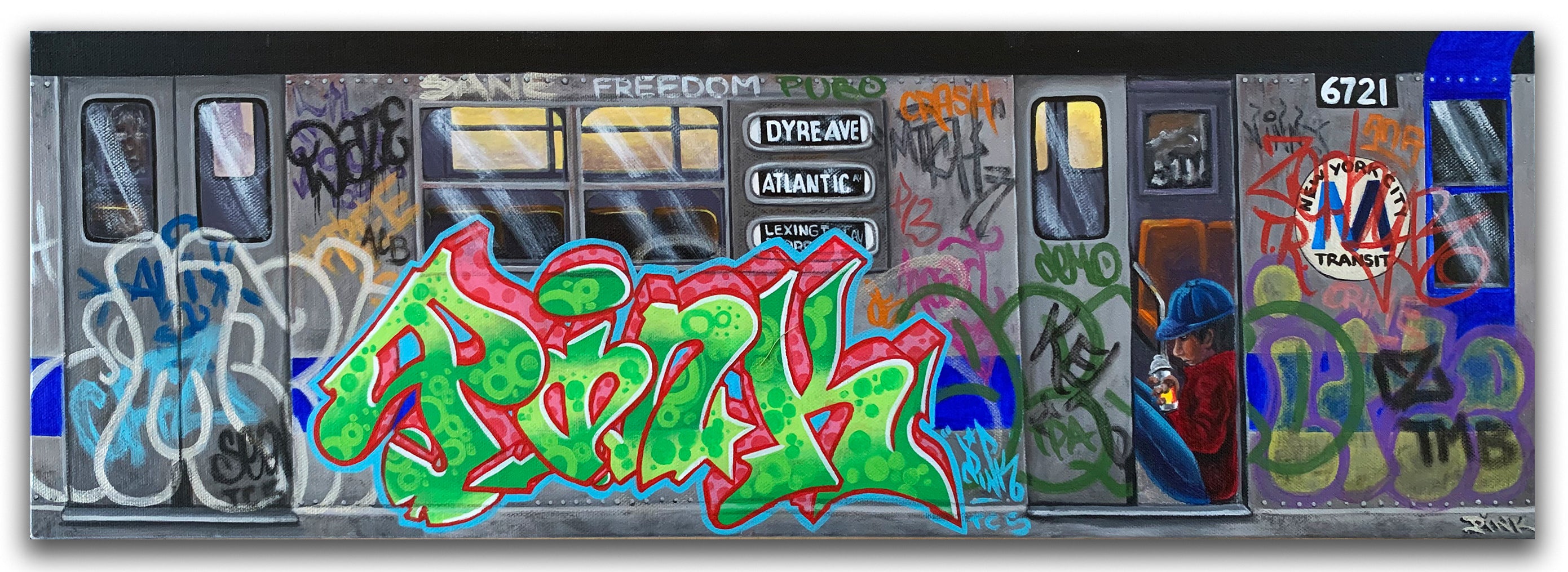 LADY PINK- "Dyre Ave" Painting