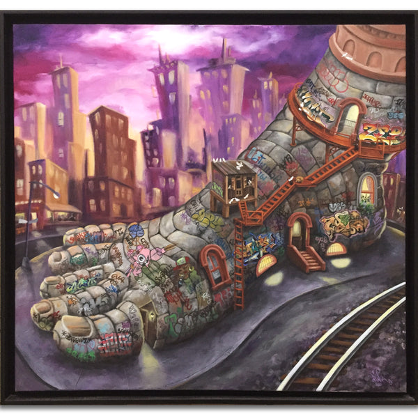 LADY PINK- "Five Pointz" Painting