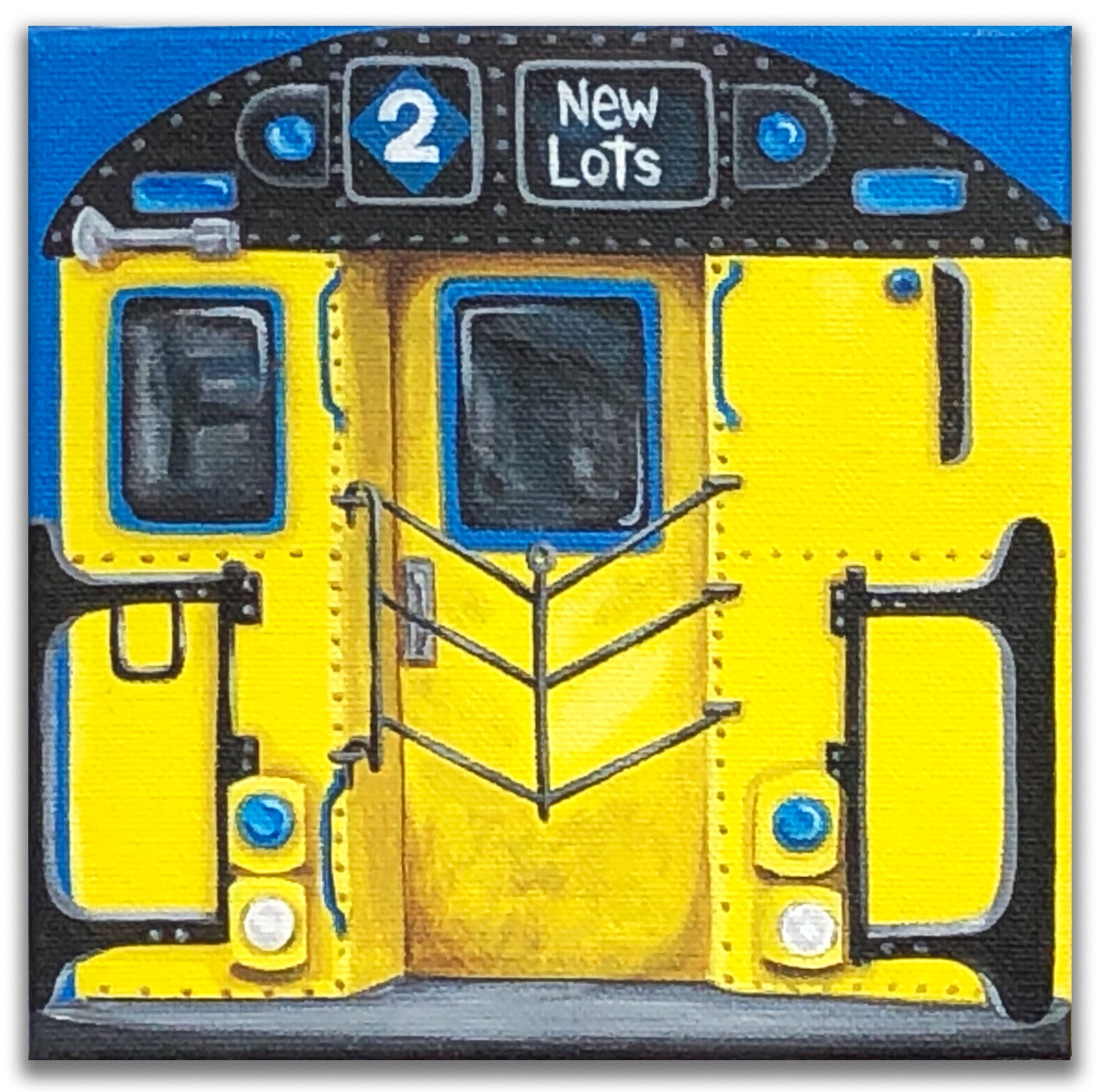 LADY PINK- "New Lots  #2 IRT " Painting