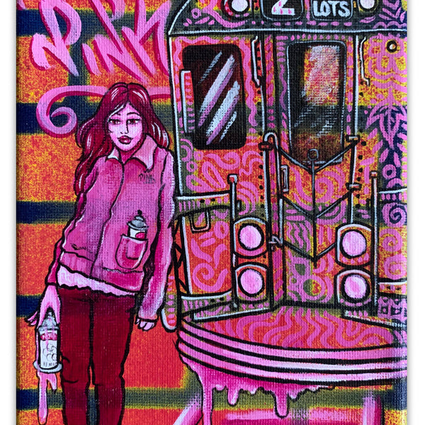 LADY PINK - "Girl With Train"