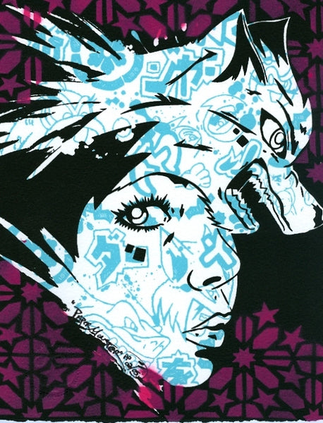 PAPERMONSTER  - Hand Stenciled Silkscreen