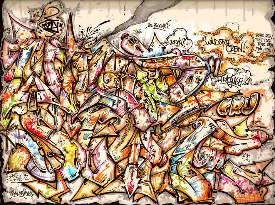 PRIZ ONE - "Wild Style Crew" Black Book Drawing