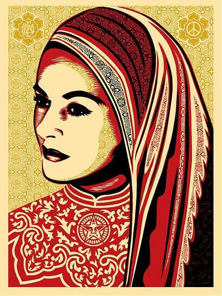 Shepard Fairey -Peace Woman
