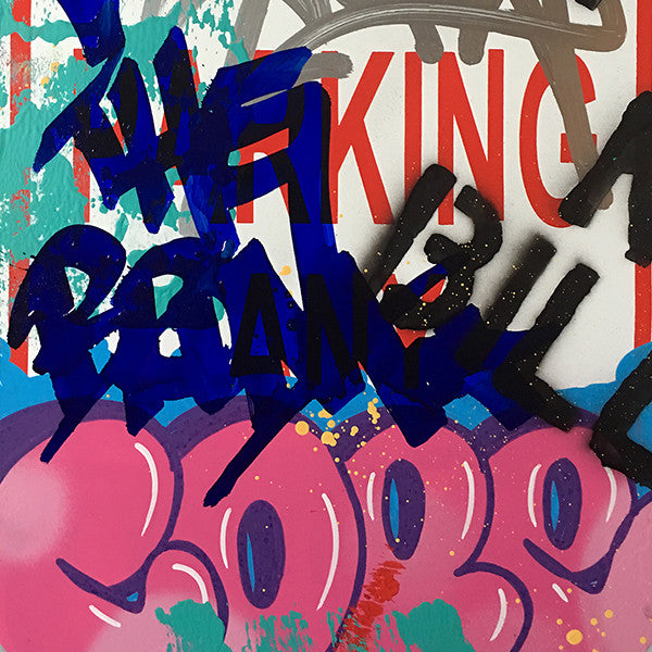 COPE 2 - "Pink Classic Bubble" No Parking Sign